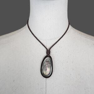 SOLD- Vintage! Wood & Shell Necklace